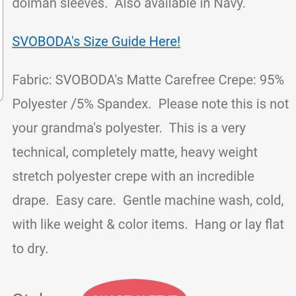 🌲Red crepe top - Picture 7 of 8